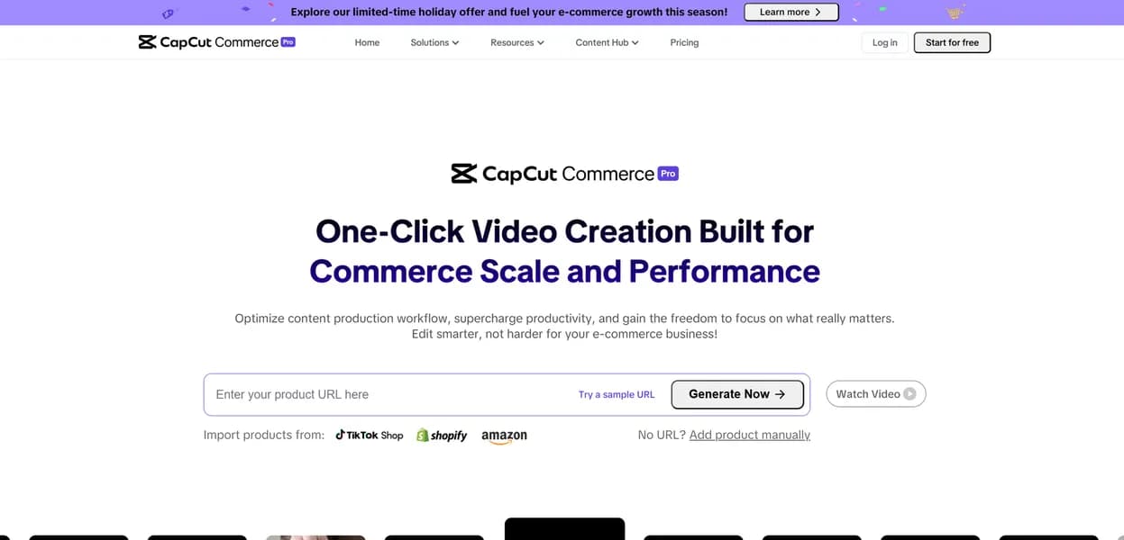 CapCut Commerce screenshot