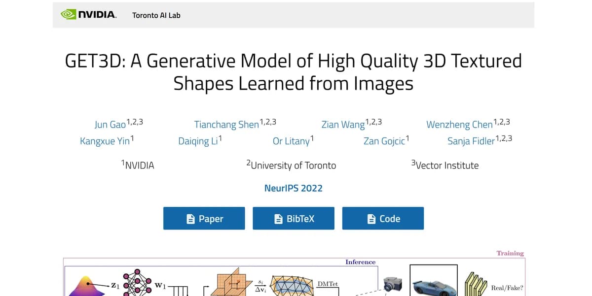 GET3D by NVIDIA screenshot