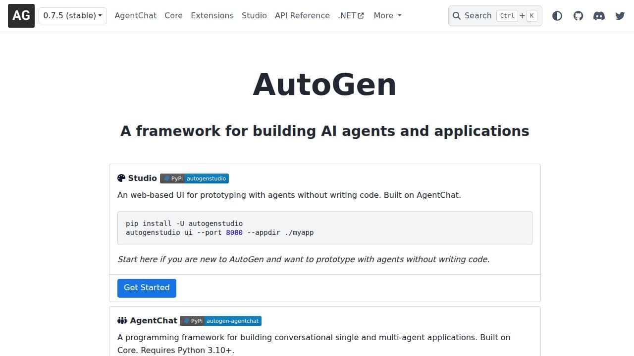 AutoGen screenshot