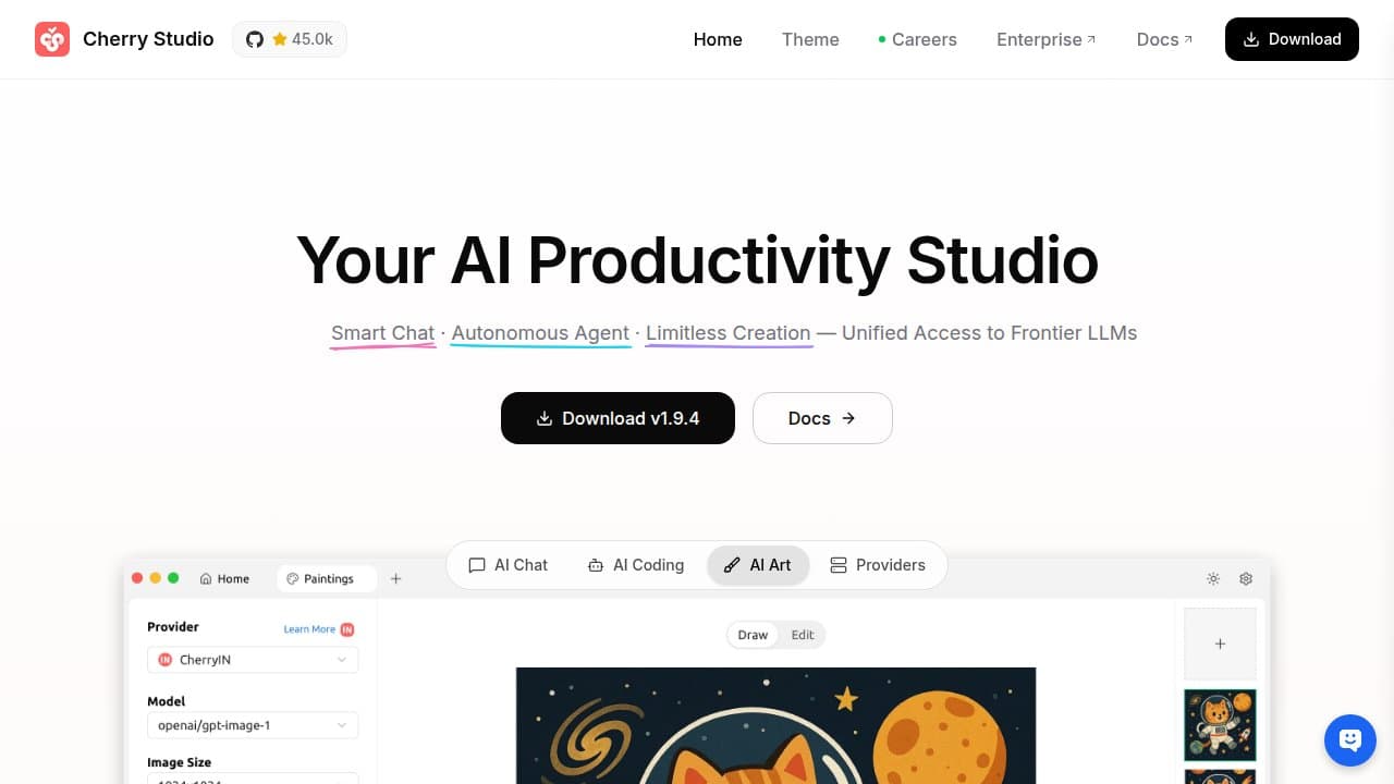 Cherry Studio screenshot