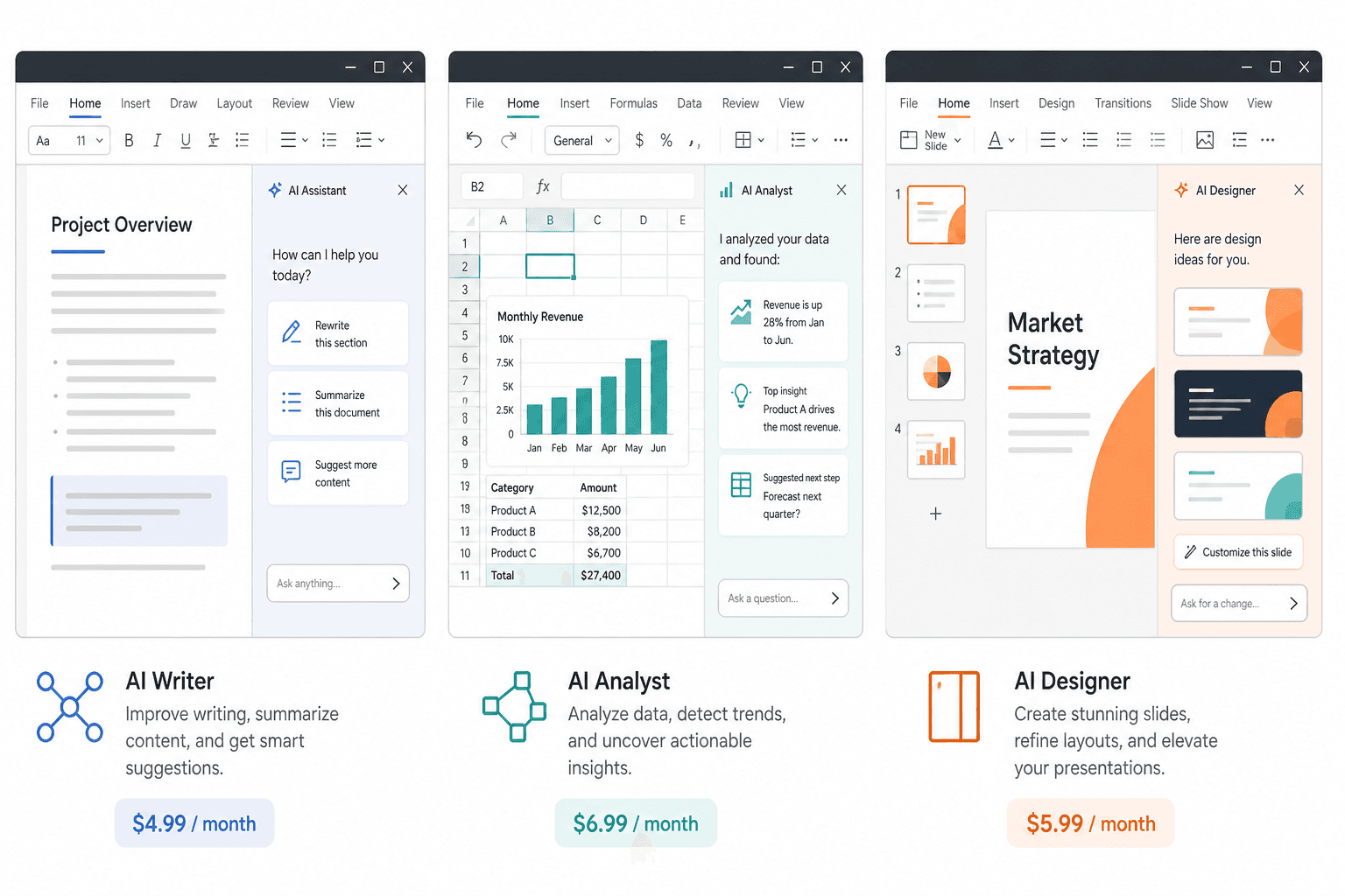 ChatGPT vs Claude vs Copilot in Excel, Word and Outlook (2026): The Honest Seat Math