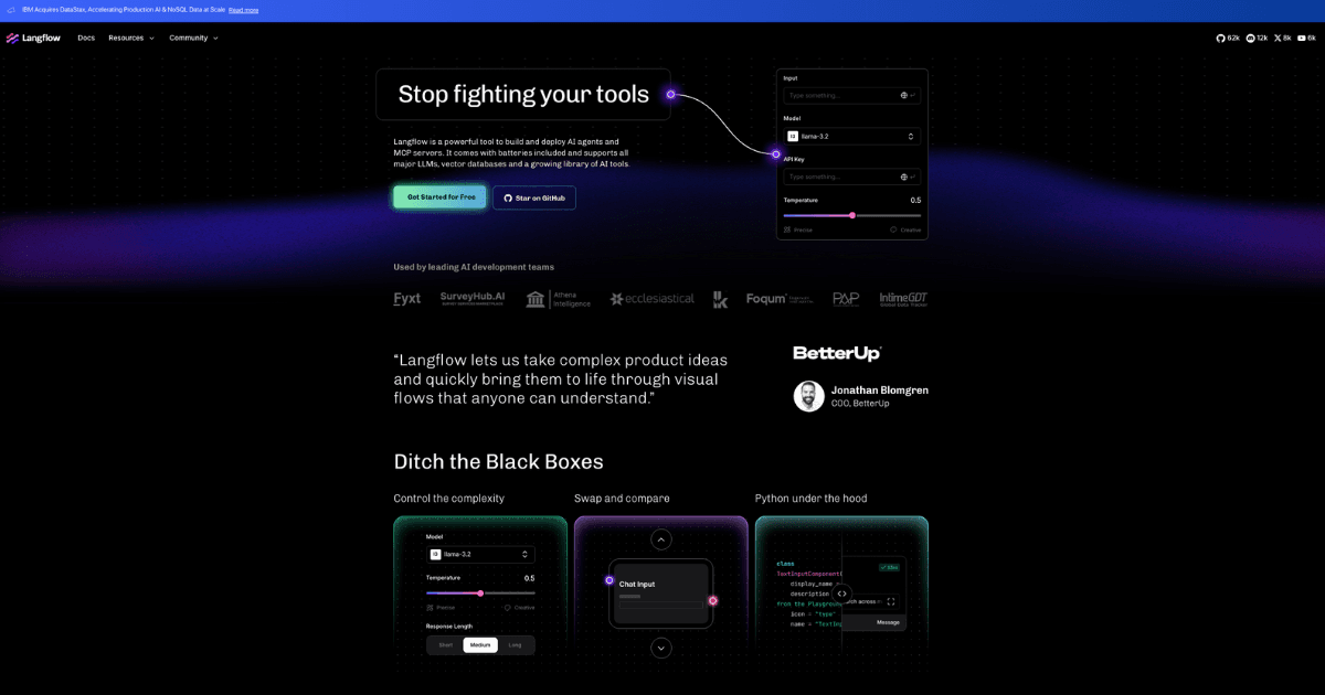 Langflow screenshot