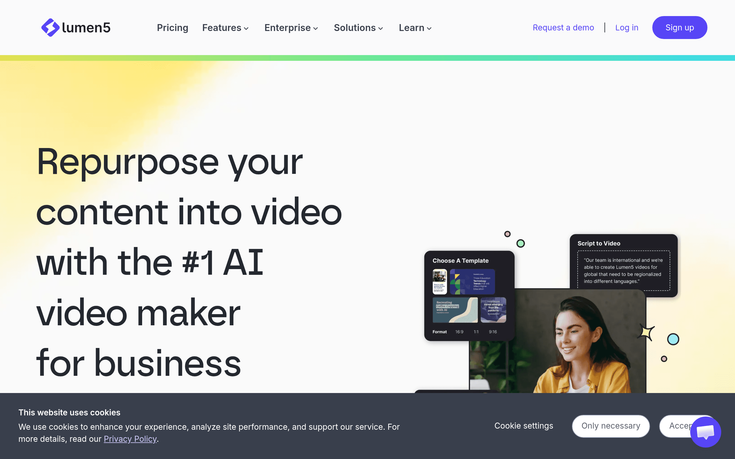 Lumen5 screenshot