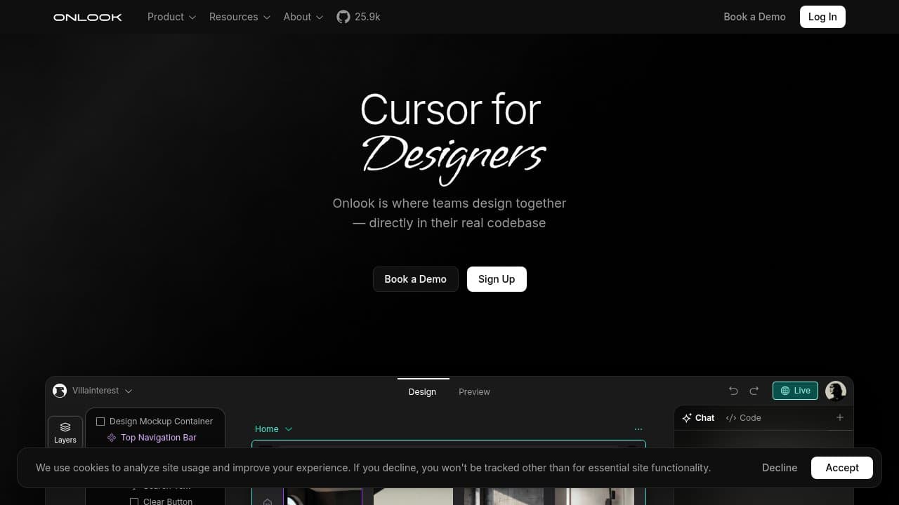 Onlook screenshot