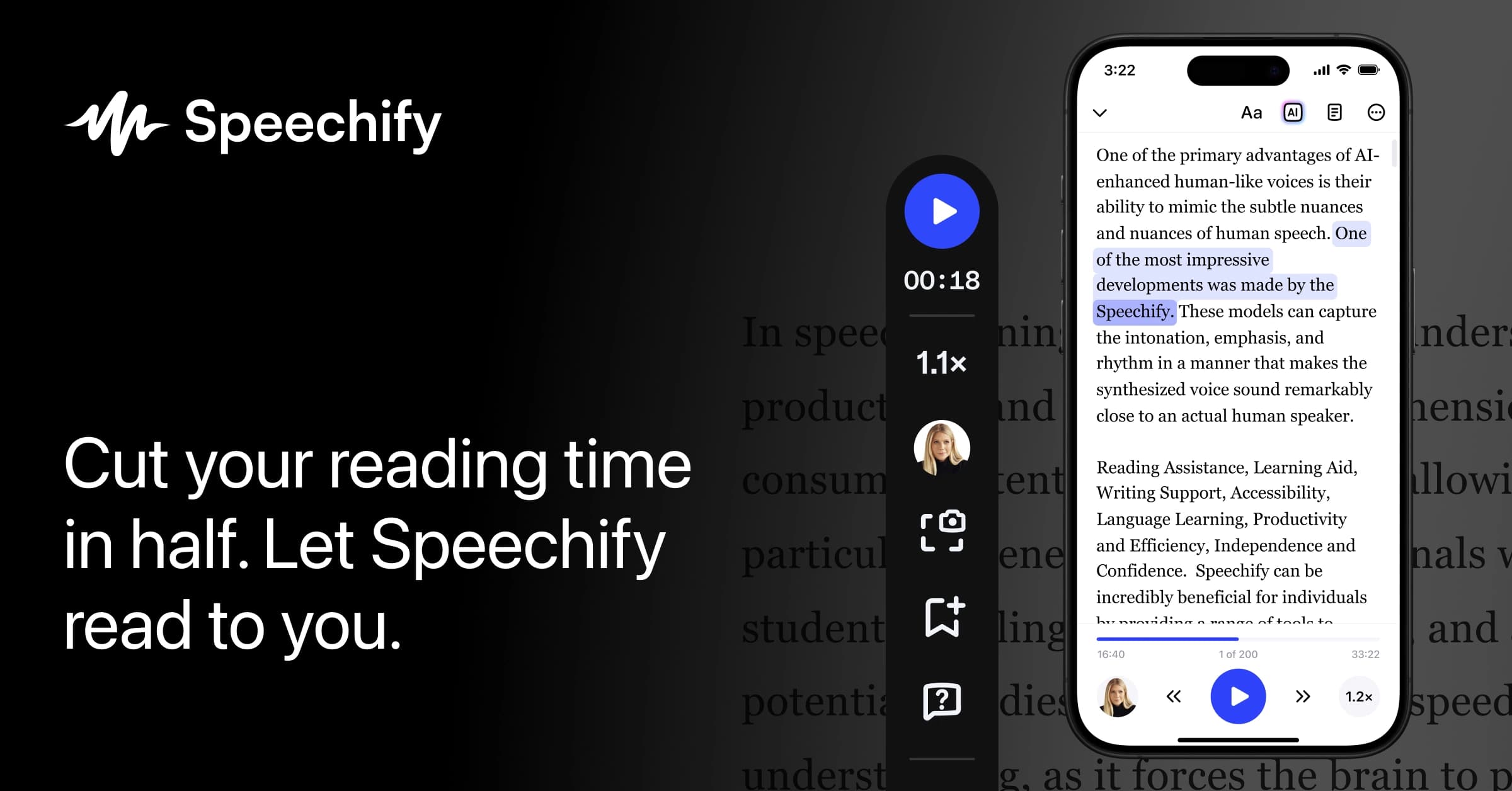 Speechify screenshot