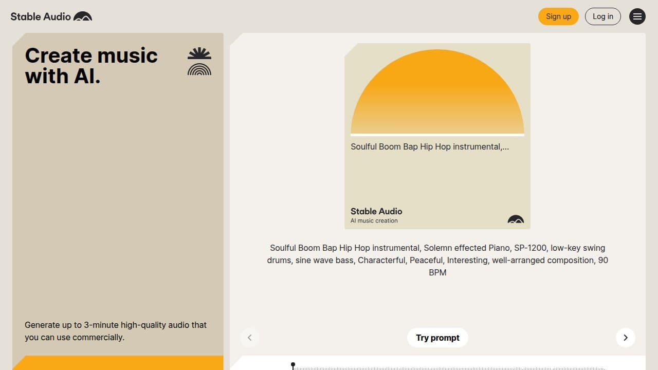 Stable Audio screenshot