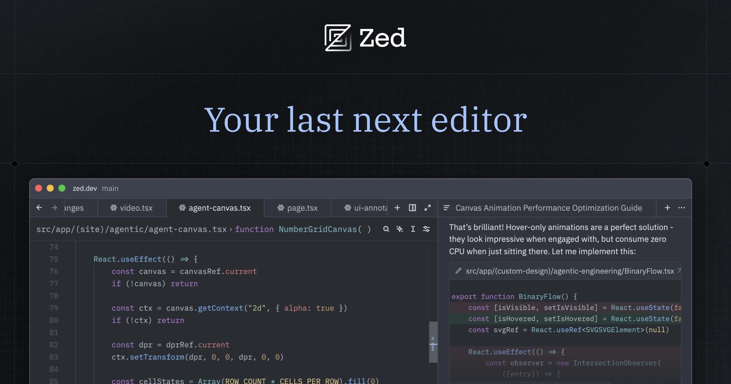 Zed AI screenshot