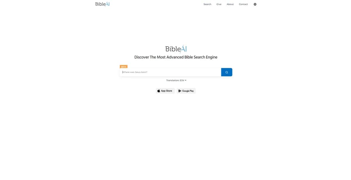 Bible AI screenshot