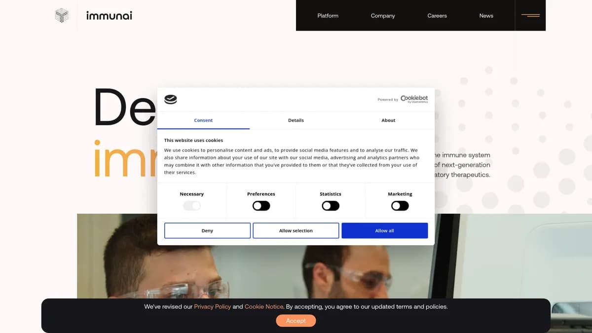 Immunai screenshot