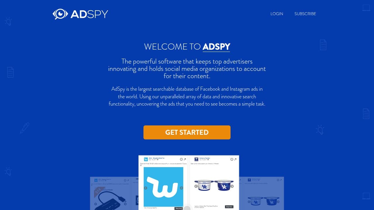 AdSpy screenshot