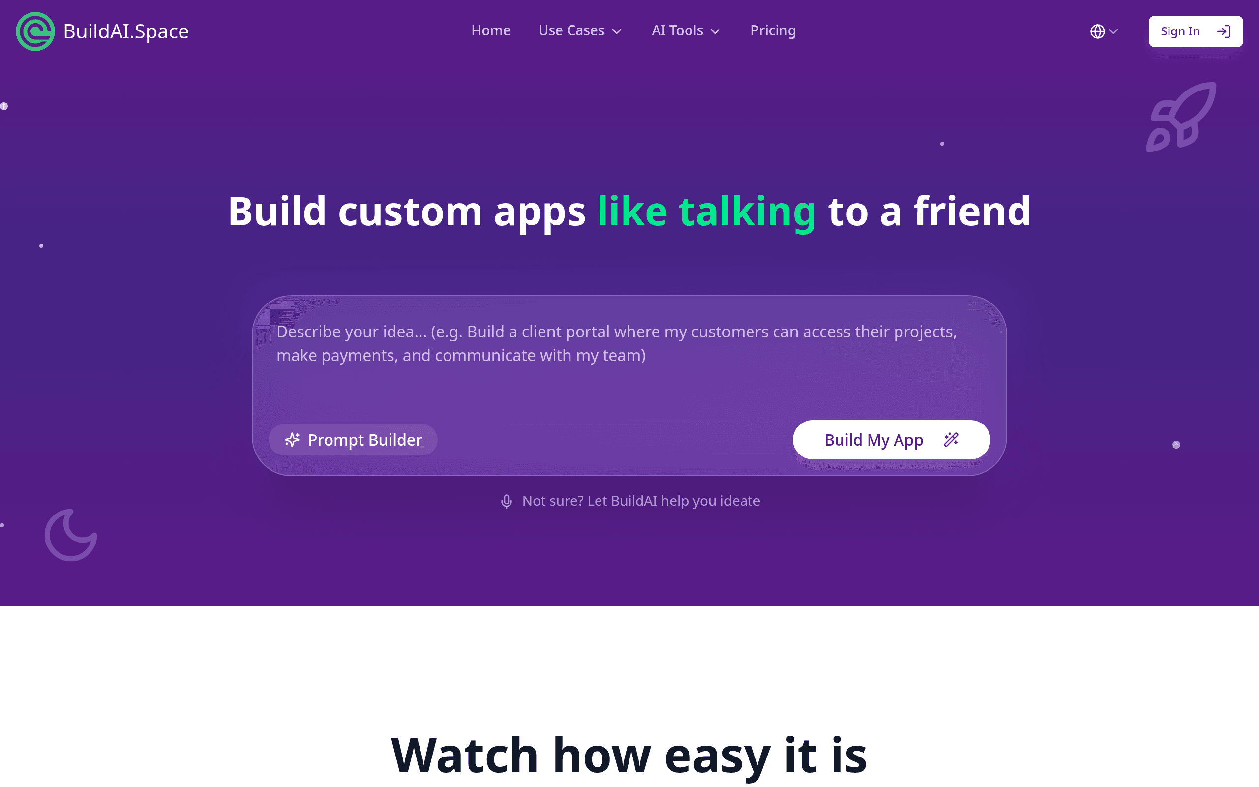Build AI screenshot