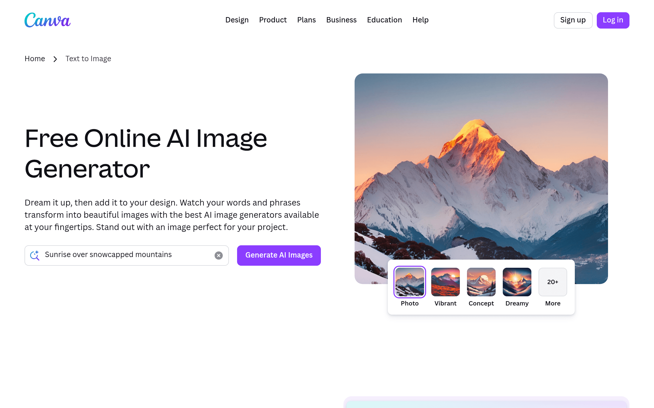 Canva screenshot
