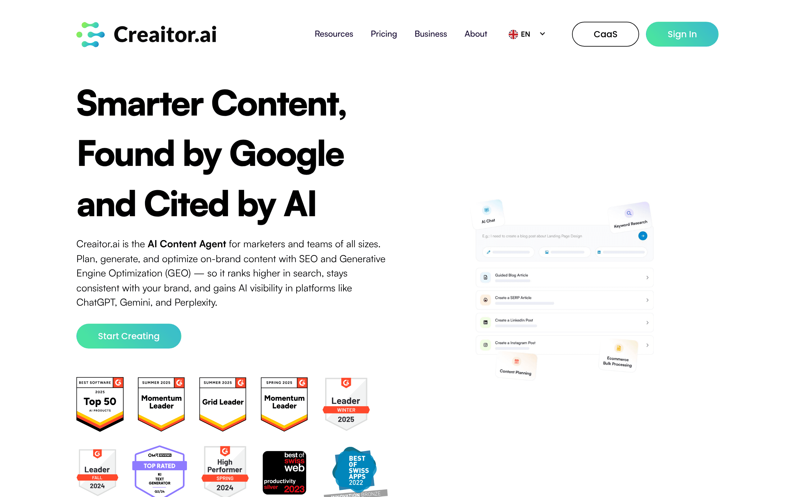 Creaitor AI screenshot