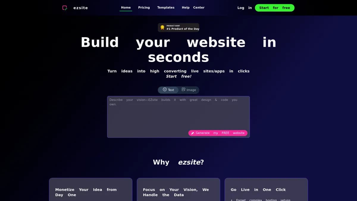 ezsite screenshot