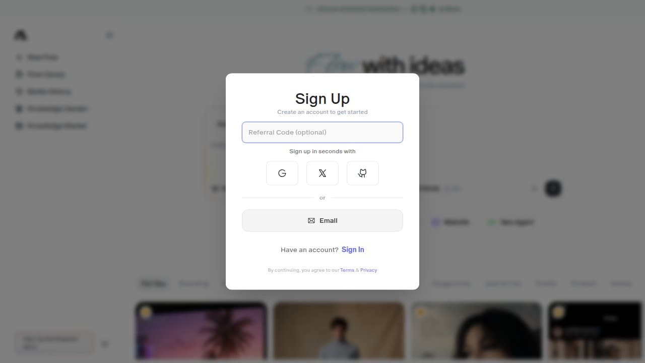Flowith screenshot