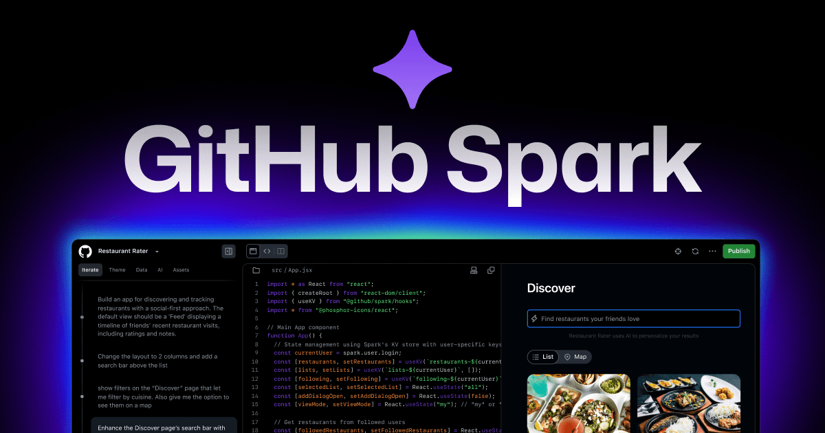 GitHub Spark screenshot