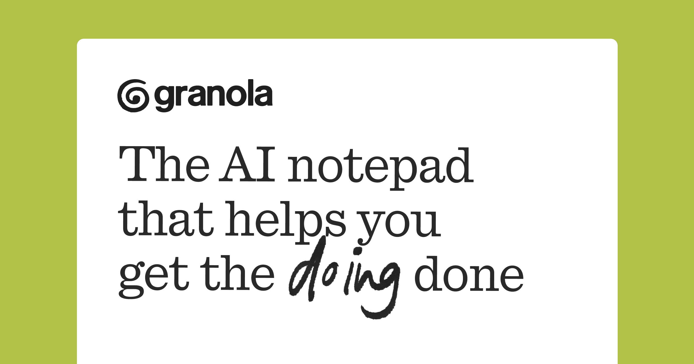 Granola screenshot