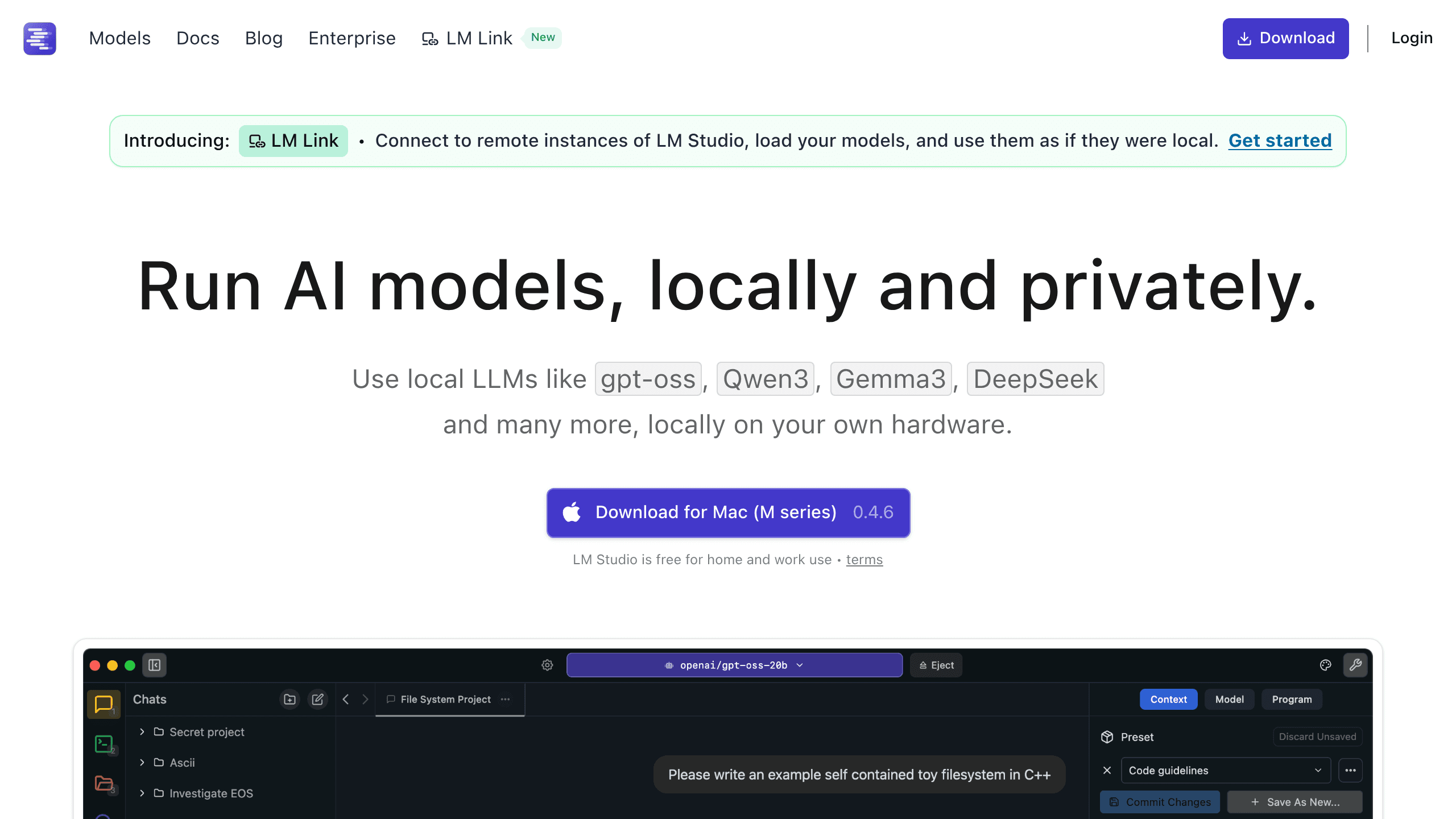 LM Studio screenshot