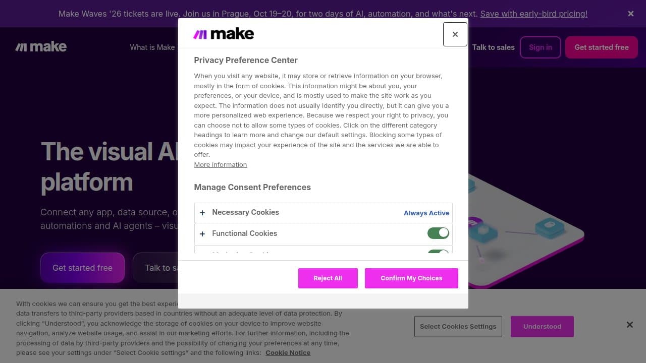 Make.com screenshot