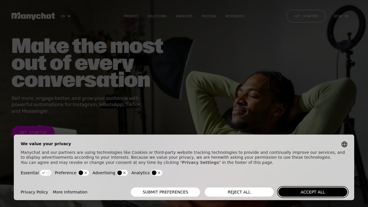 ManyChat screenshot