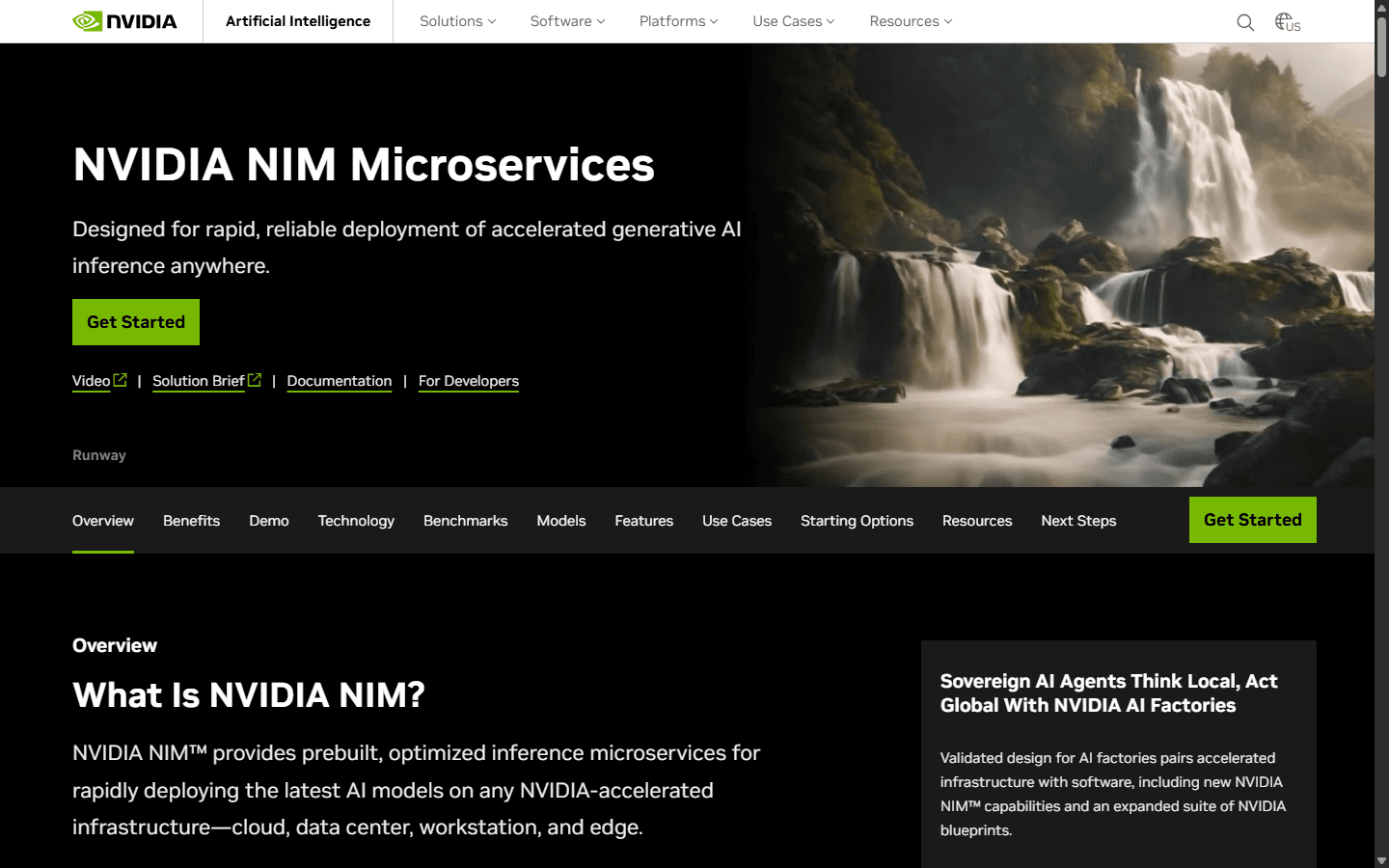 NVIDIA NIM screenshot