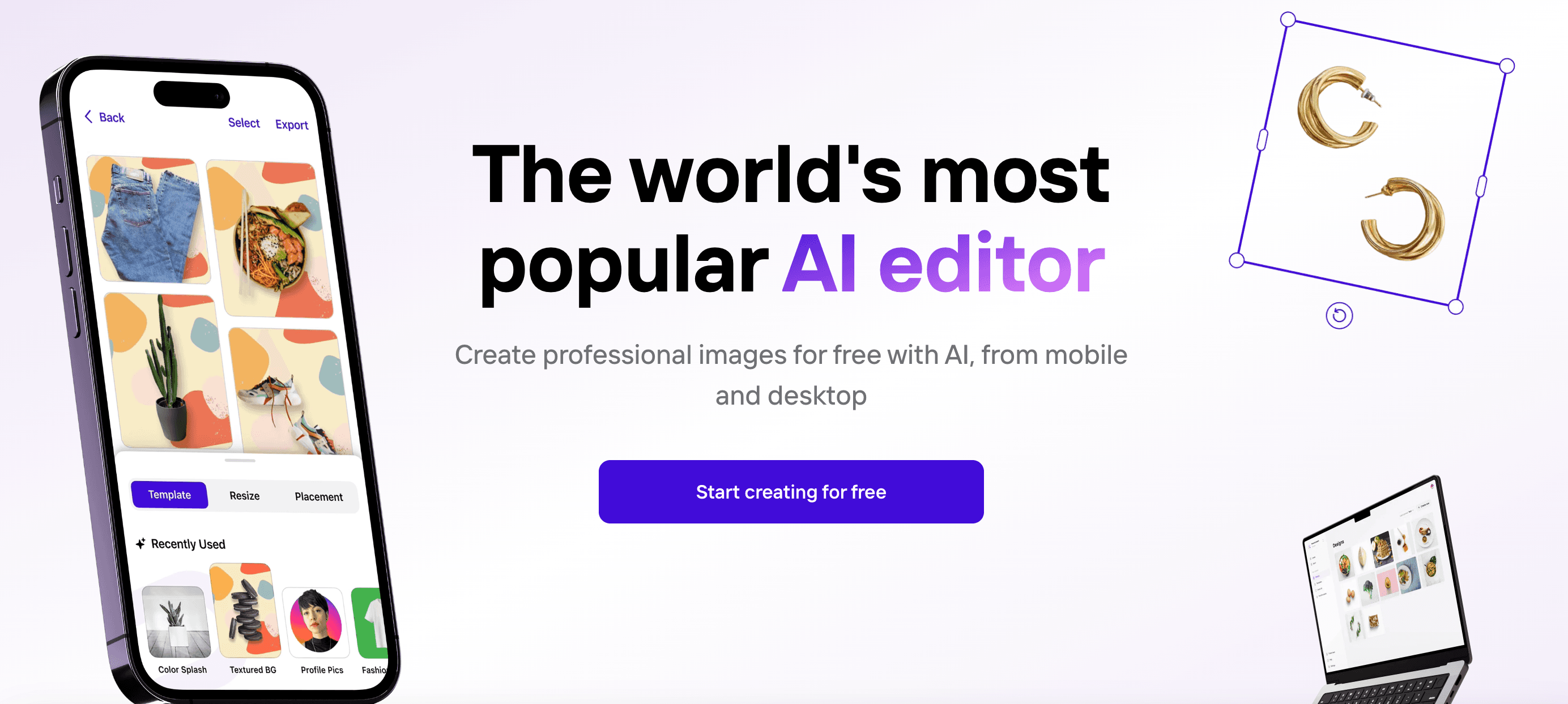 Photoroom screenshot