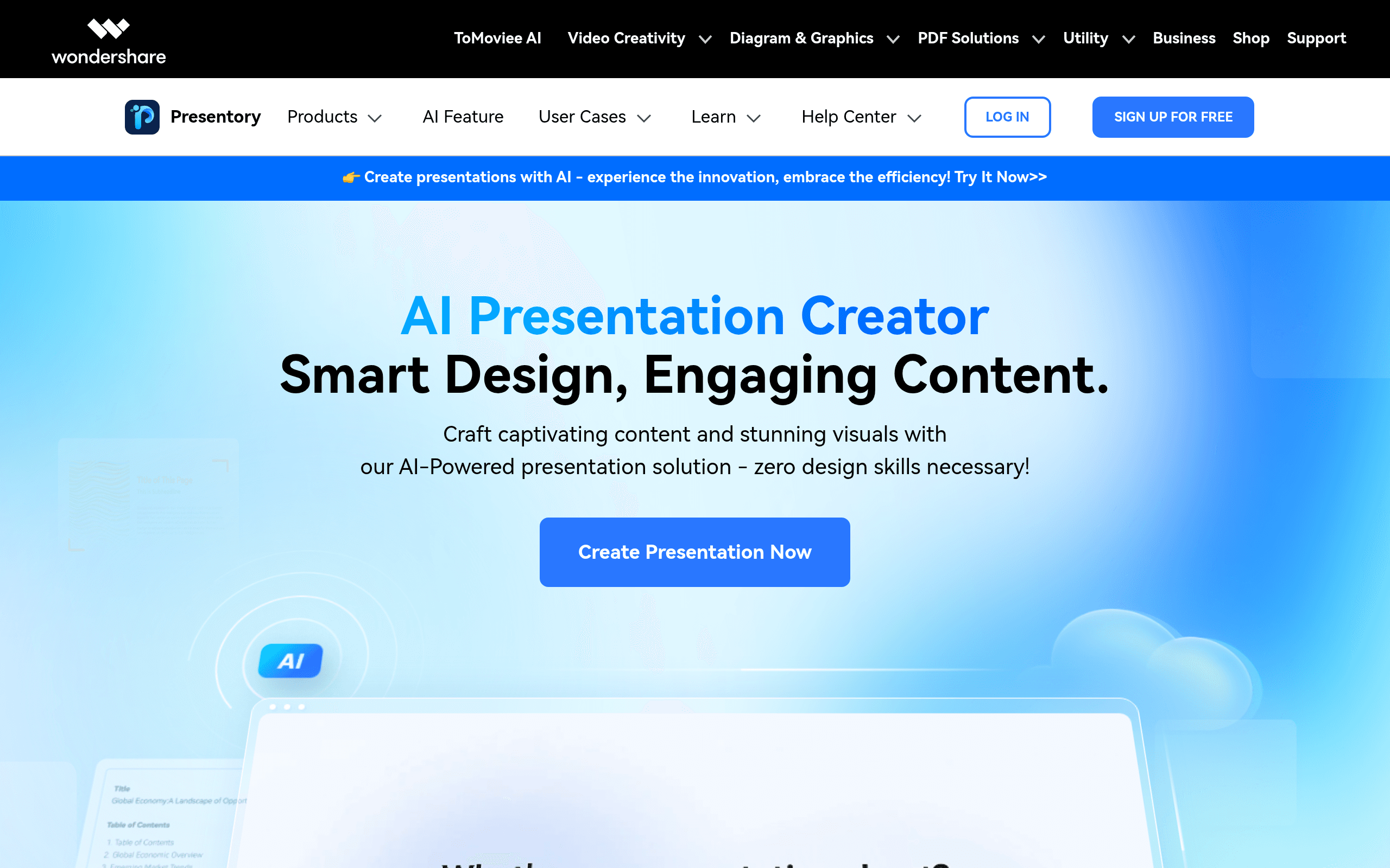 Wondershare Presentory screenshot