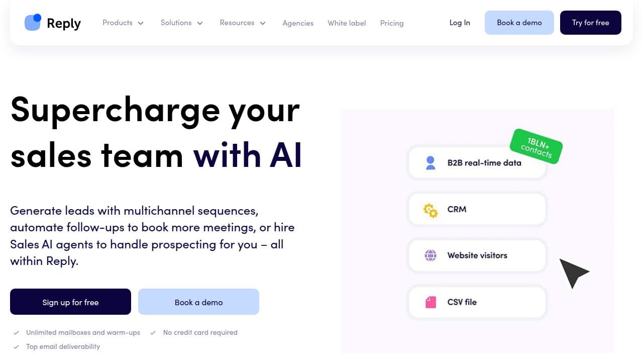 Reply.io screenshot