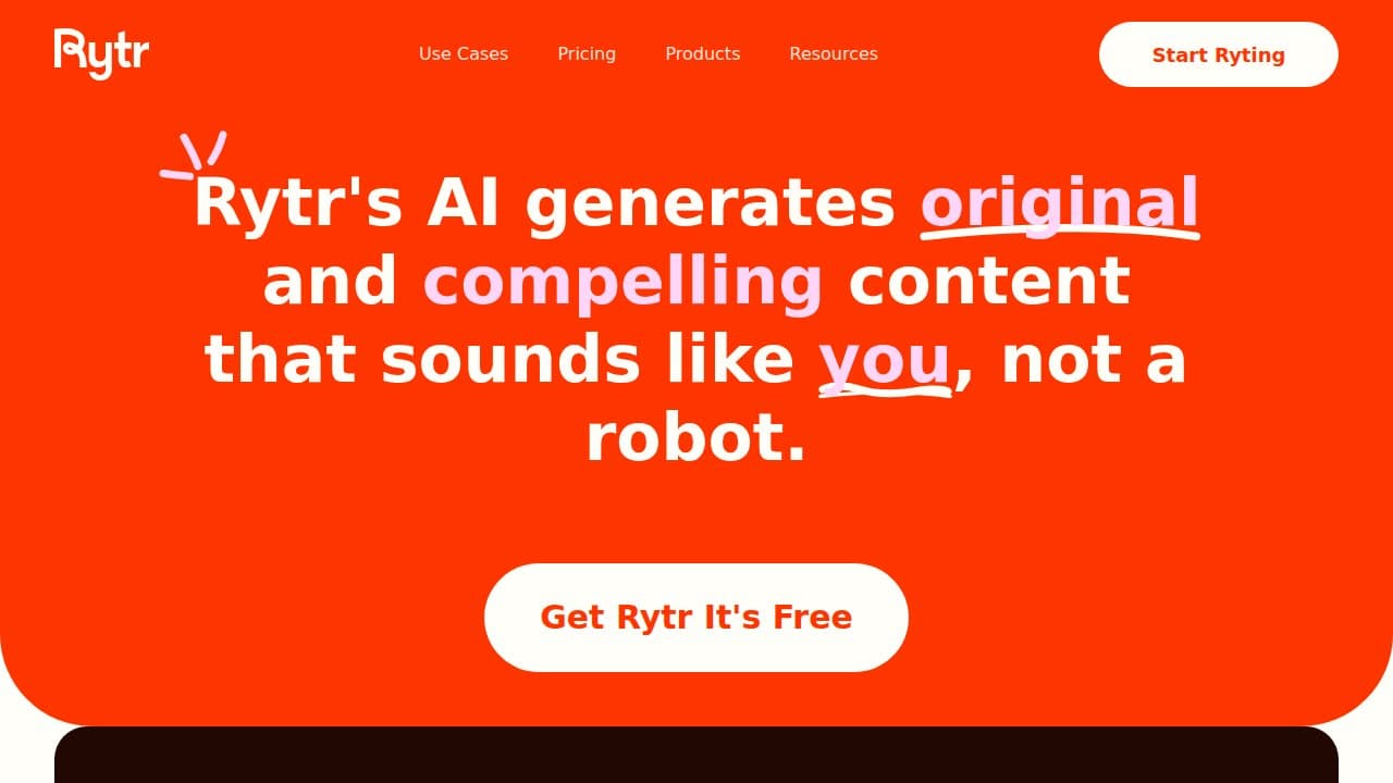 Rytr screenshot