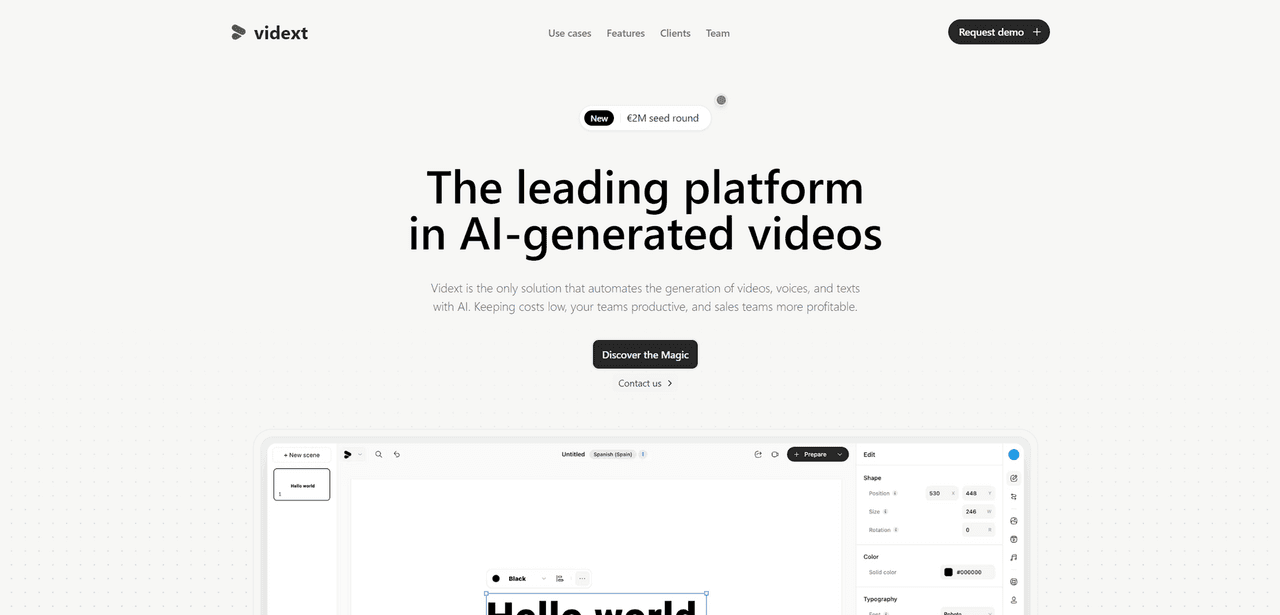Vidext screenshot
