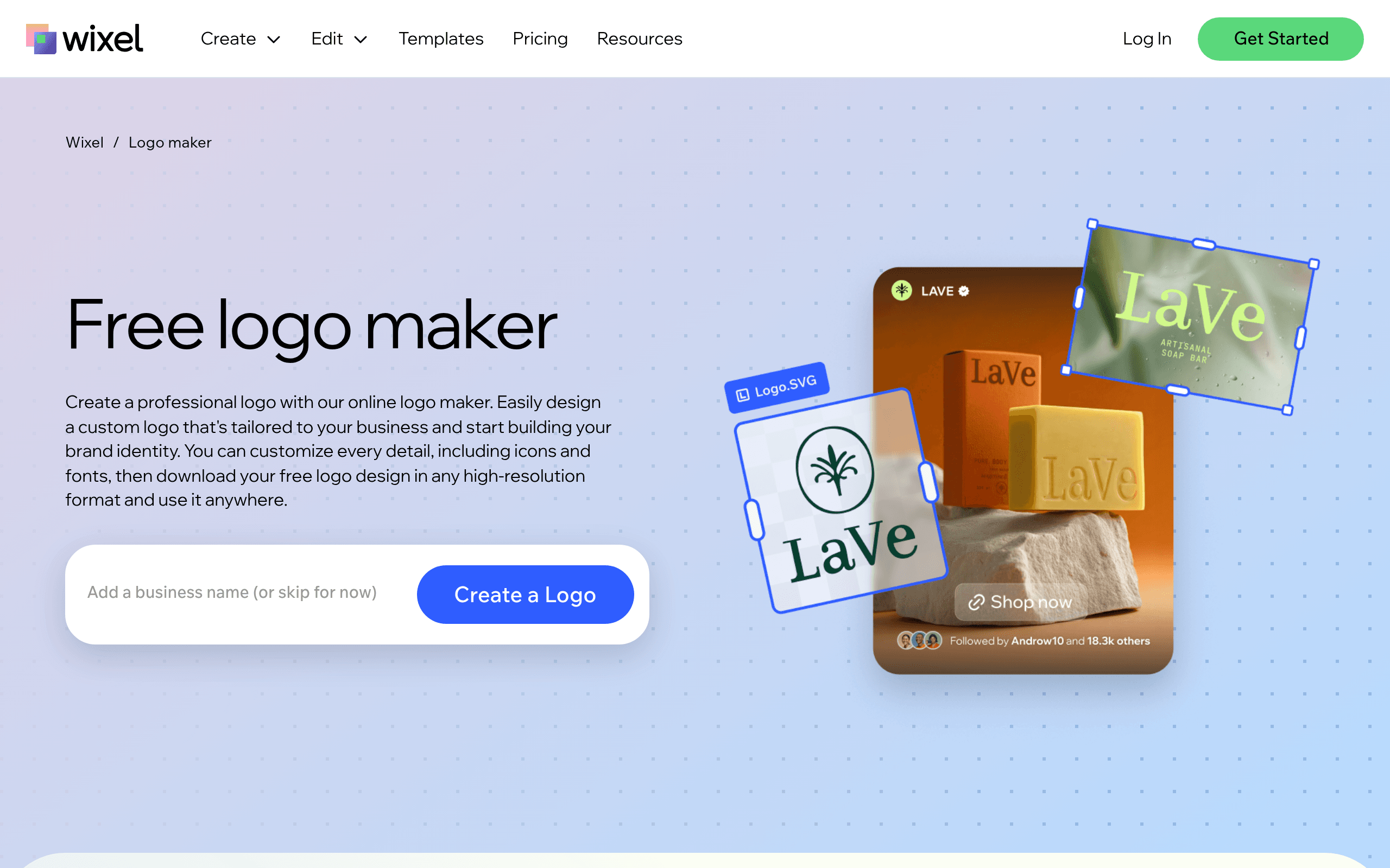 Wix Logo Maker screenshot
