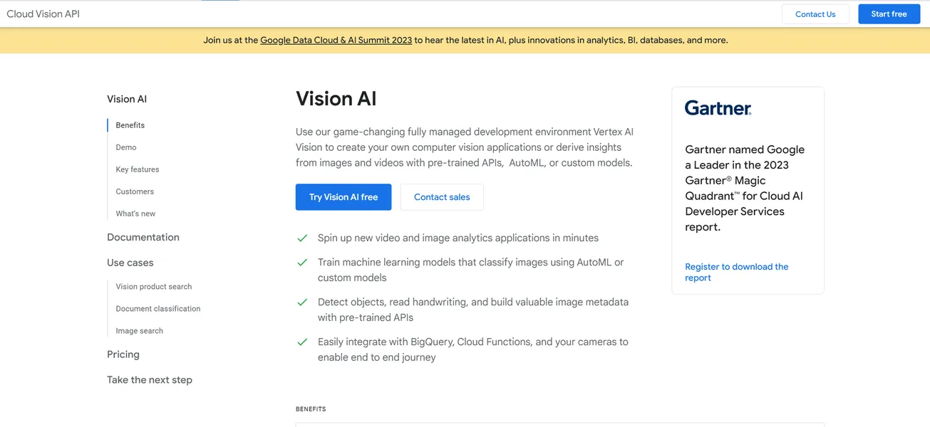 Google Cloud Vision AI