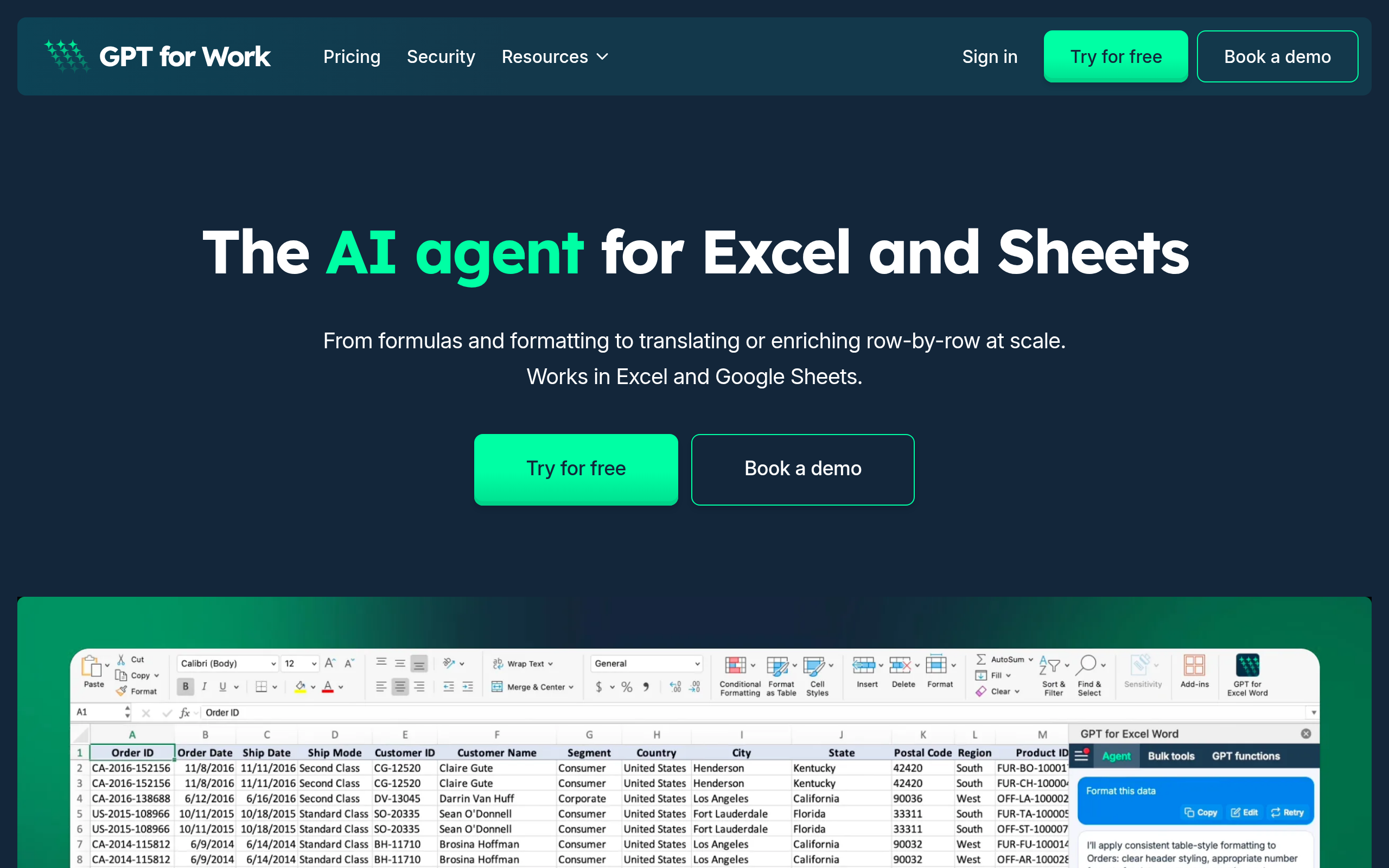 GPT for Sheets and Docs