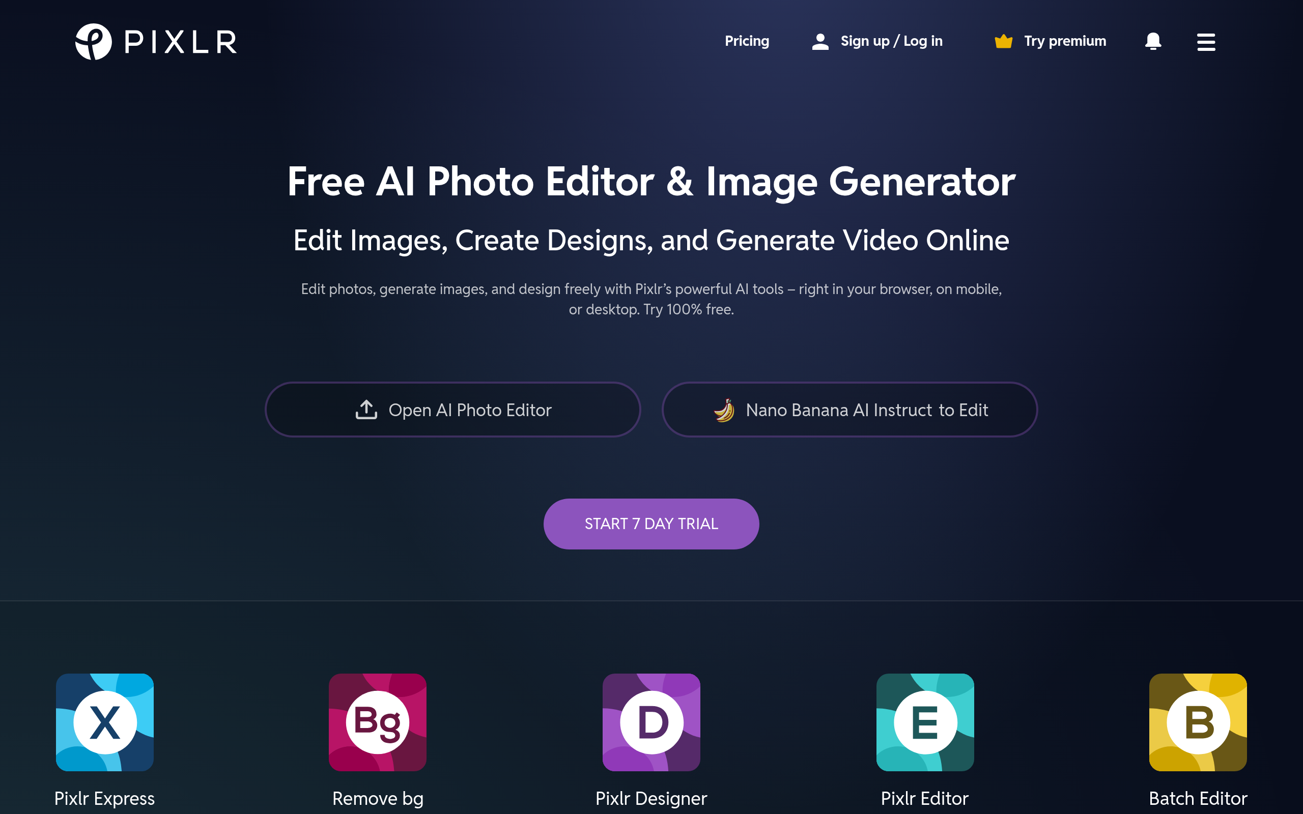 Pixlr: AI-Powered Editor