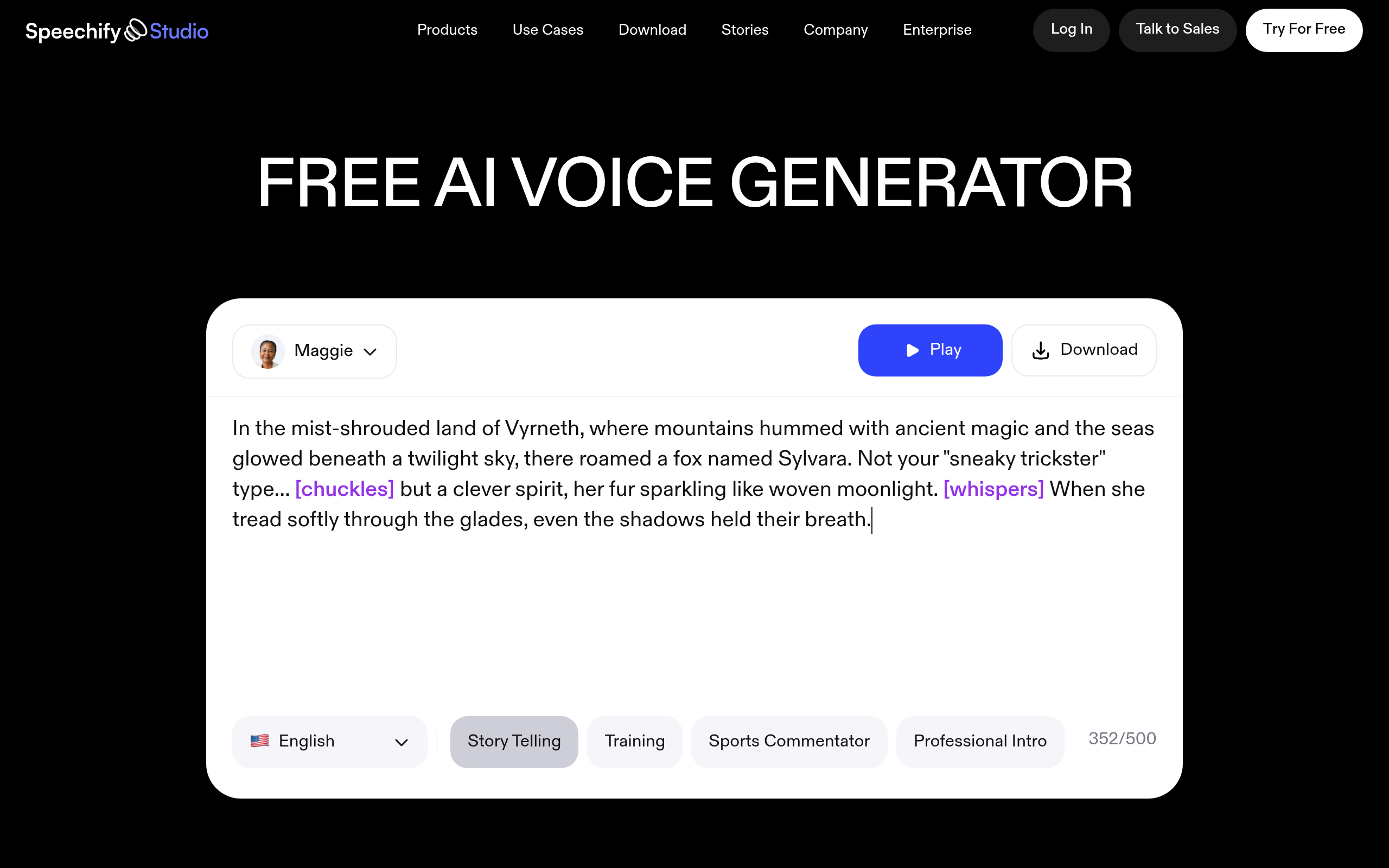 Speechify Studio – AI Voice Generator